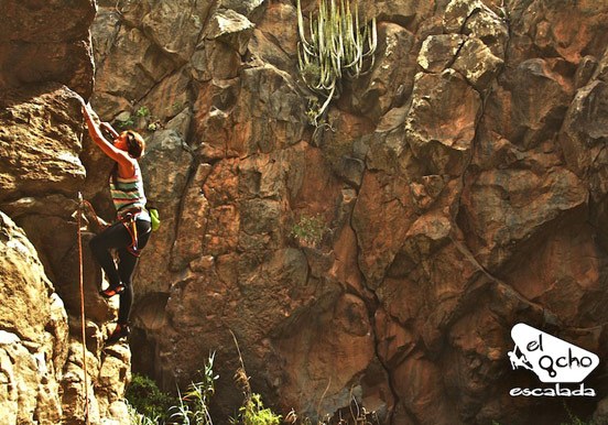 El Ocho rock climbing in Tenerife