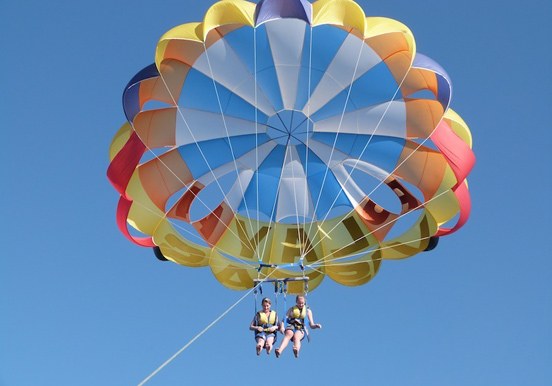 Parascending fun in Tenerife