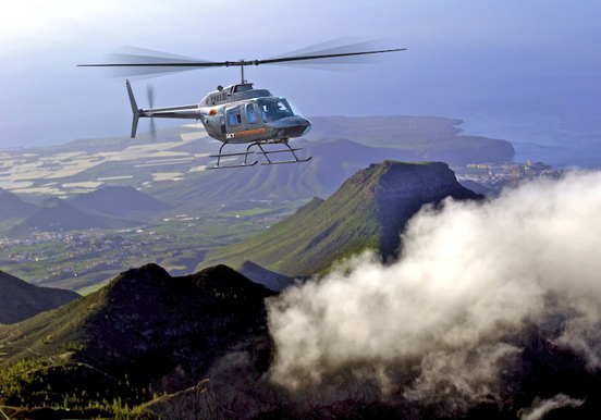 helicopter tour over Tenerife scenic landscapes