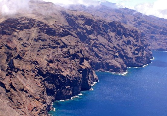helicopter tour over Tenerife coast