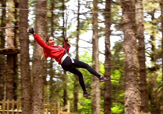 zipline adventure at Forestal Park in Tenerife