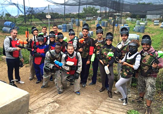 paintball game in Tenerife