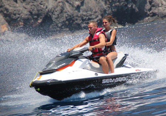 jet ski ride in Tenerife coast