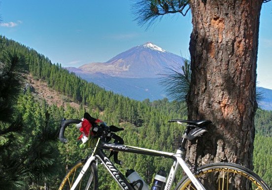 see Mt Teide via cycling training tour around Tenerife