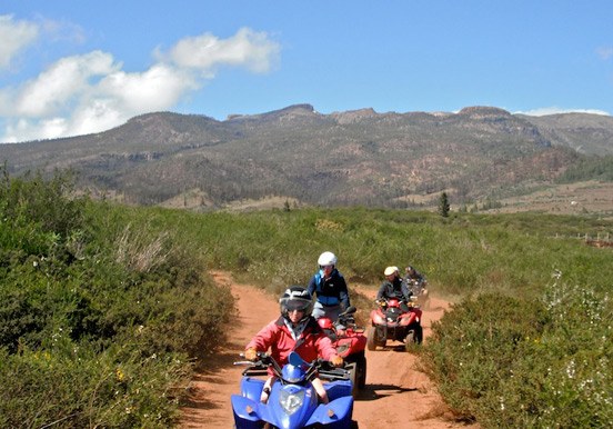 Beautiful scenery on quad safari tour