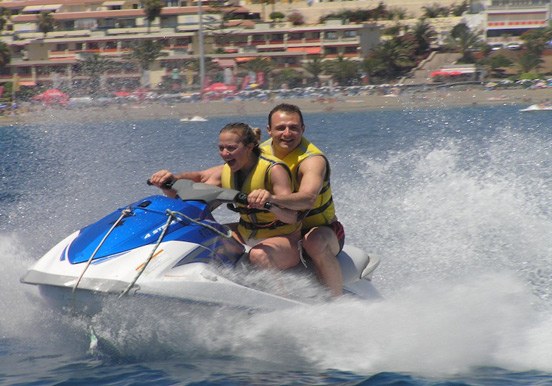 jet ski ride in Tenerife
