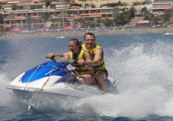 jet ski ride in Tenerife