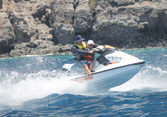 jet ski in Tenerife coast