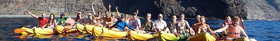 Kayaking in Los Gigantes