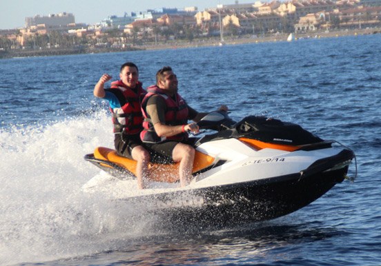 jet ski adventure in Tenerife coast
