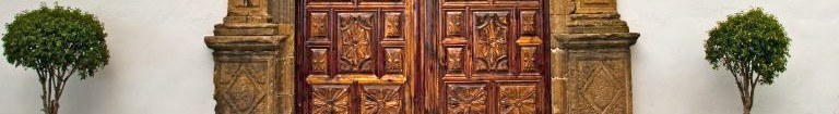 Traditional wooden door in Los Realejos