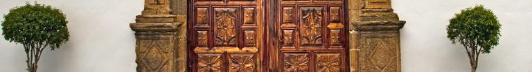 Traditional wooden door in Los Realejos