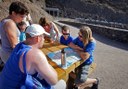 studying map routes for jeep safari tour in La Gomera