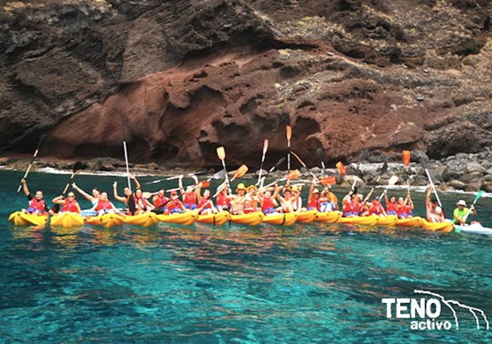 kayaking in Los Gigantes