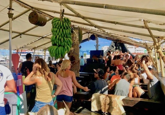 The interior of Ragnarok viking boat in Tenerife.jpg