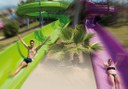 water slides in Aqualand