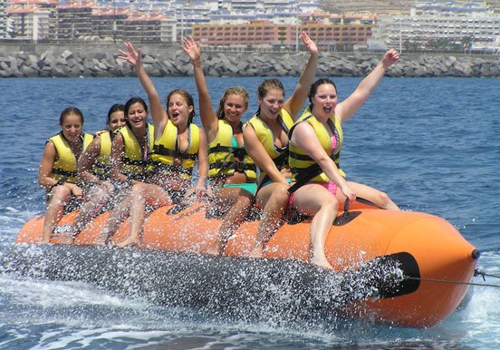 banana boat ride in Tenerife