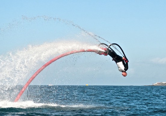 swim and jump like a dolphin via flyboarding
