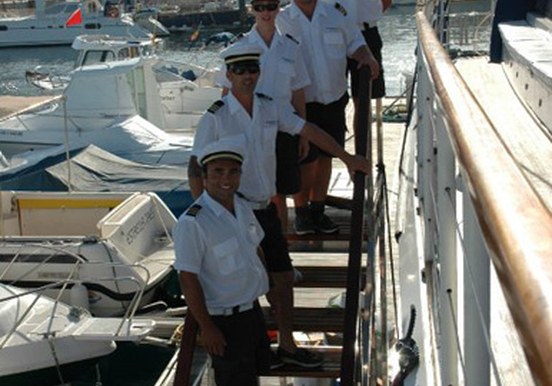 the sailing crew of Freebird One catamaran in Tenerife