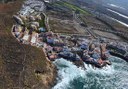 helicopter tour view of south Tenerife coast