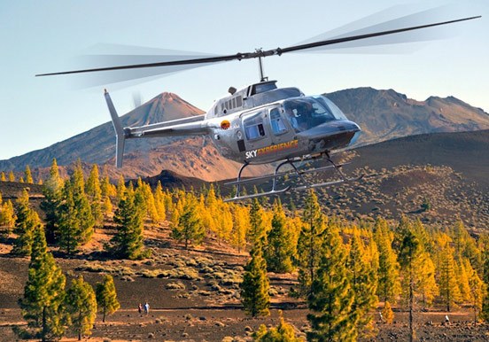helicopter tour in Teide National Park
