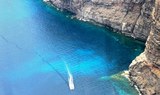 Tenerife coast view from helicopter