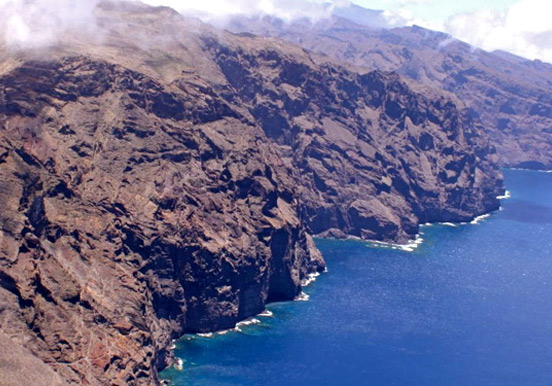 helicopter tour over Tenerife coast