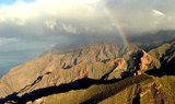 view of Los Gigantes via helicopter tour