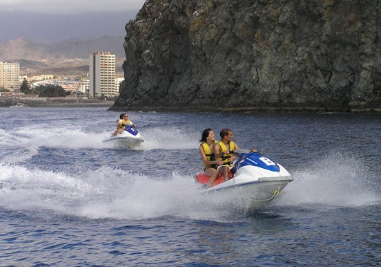 jet ski safari along Tenerife coastline