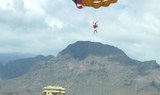 parascending over Tenerife coast