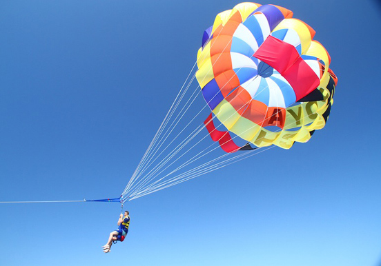 Parascending scenic ride in Tenerife