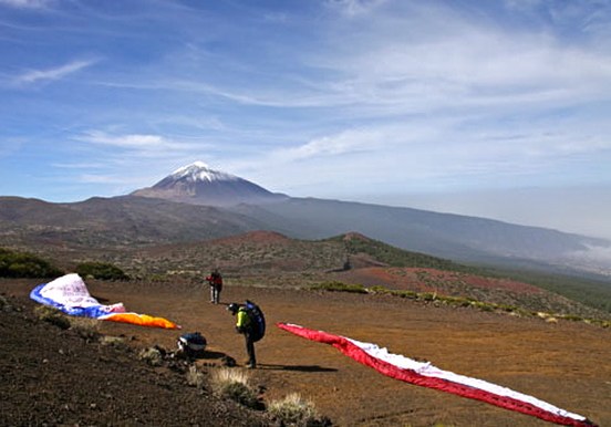 Paragliding in Izaña - Mt Teide