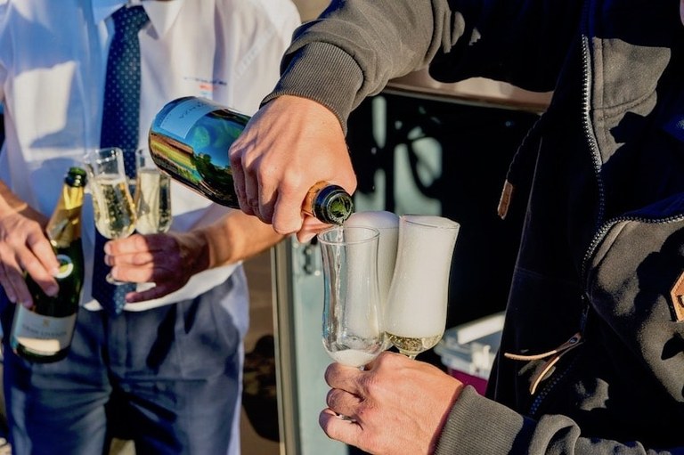 a glass of cava sunset at Teide.jpg