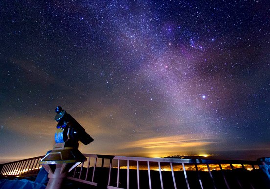 observing milky way from Teide