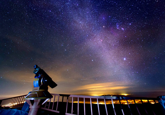 observing milky way from Teide