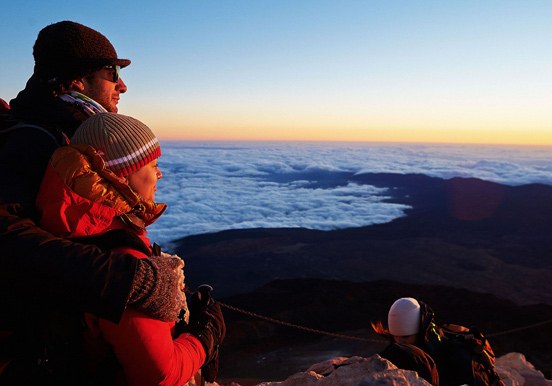 sunset view in Teide
