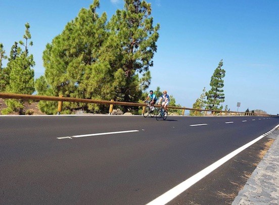 Teide guided bike tour west approach.jpg