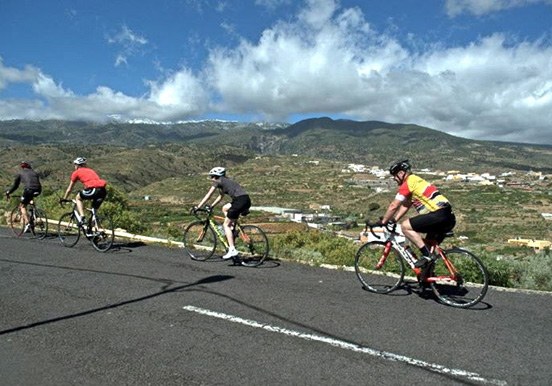 Tenerife scenic views via road bike