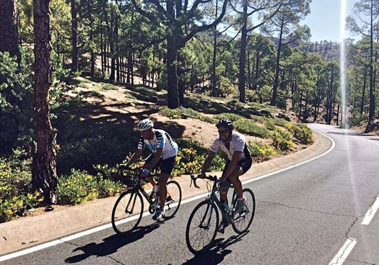 road bike cycling tour in Tenerife