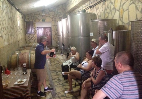 inside Viñedos Angola at the First Wine Tour