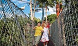 hanging bridge in Katandra Treetops at Loro Park