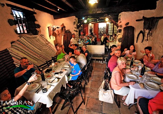 lunch at restaurant in Tenerife