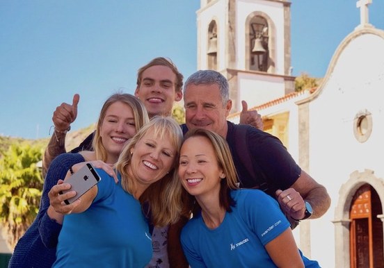 Selfie infront of the church of Santiago del Teide.jpg