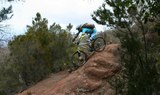 mountain bike adventure through steep slopes in Tenerife