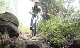 mountain bike tour through rocky tracks of Tenerife