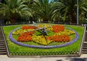 the flower clock in Parque Garcia Sanabria