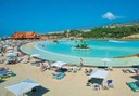 relax at the white sand beach in Siam Park