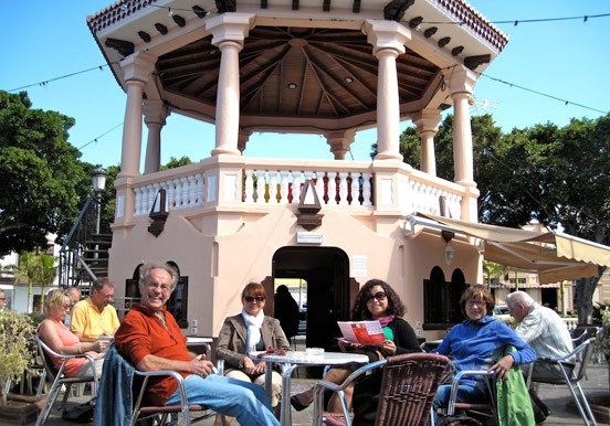 Teacher and students out for a coffee.jpg