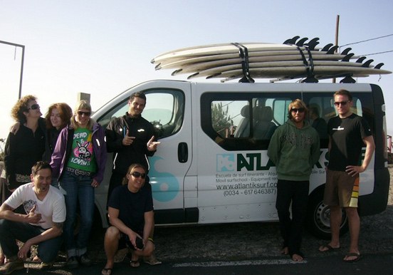 surfing lesson in north Tenerife