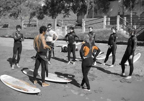 surfing lesson in Puerto de la Cruz